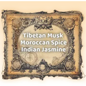 Indian Jasmine, Tibetan Musk, Moroccan Spice